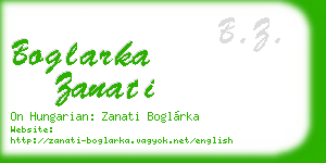 boglarka zanati business card